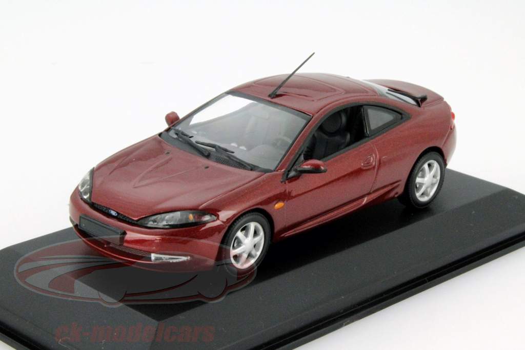 Ford Cougar Año 1998 rojo metálico 1:43 Minichamps