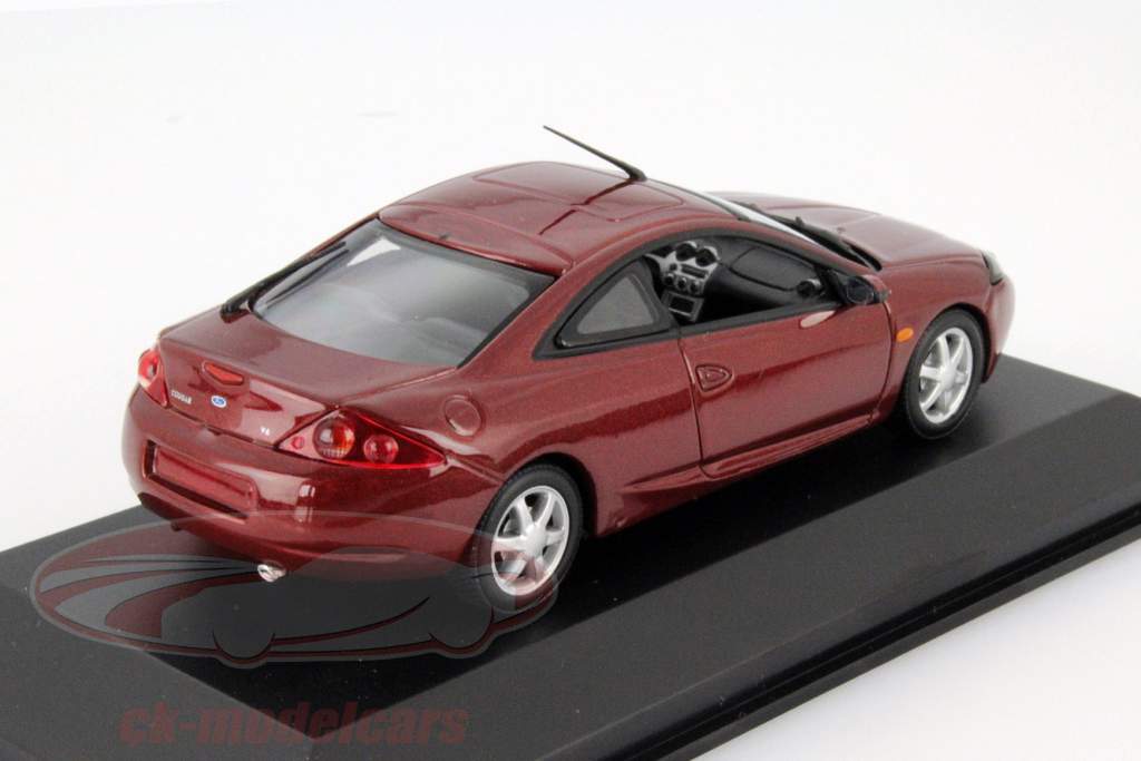 Ford Cougar Année 1998 rouge métallique 1:43 Minichamps