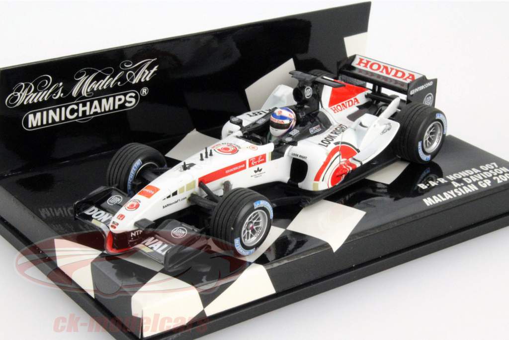 Anthony Davidson BAR Honda 007 #4 Malaysia GP Formel 1 2005 1:43 Minichamps
