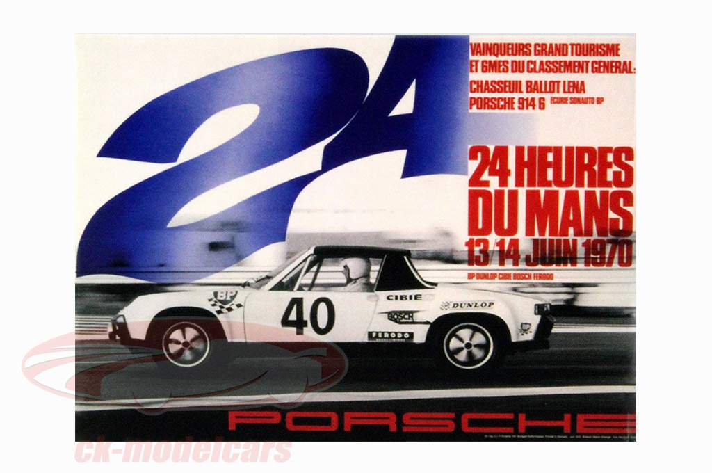 ピンマグネット： ポスター 24h LeMans 1970 Edt.2 Porsche 博物館 エディション