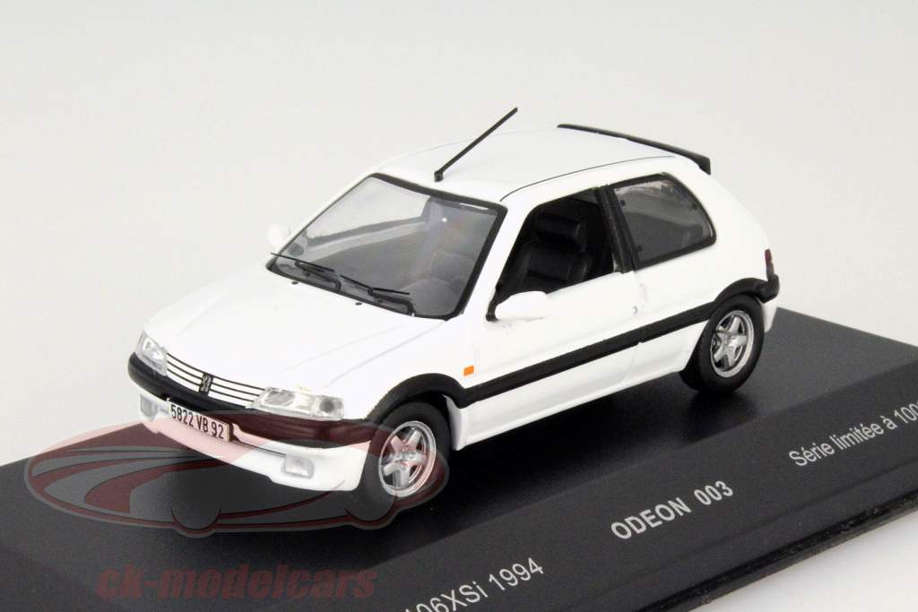 Peugeot 106 XSI anno 1994 bianco 1:43 Odeon