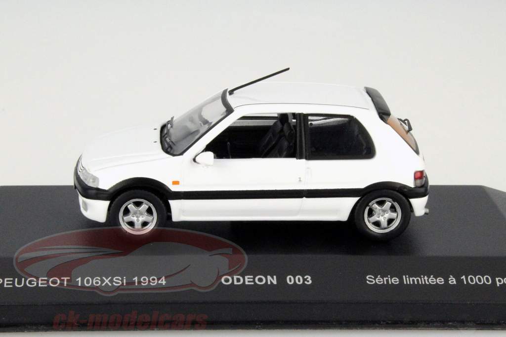 Peugeot 106 XSI année 1994 blanc 1:43 Odeon