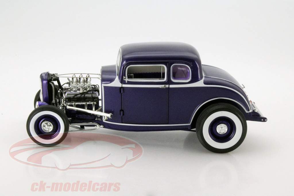 福特5窗 Release No.4 1932年 老爷车 紫色 1:18 GMP