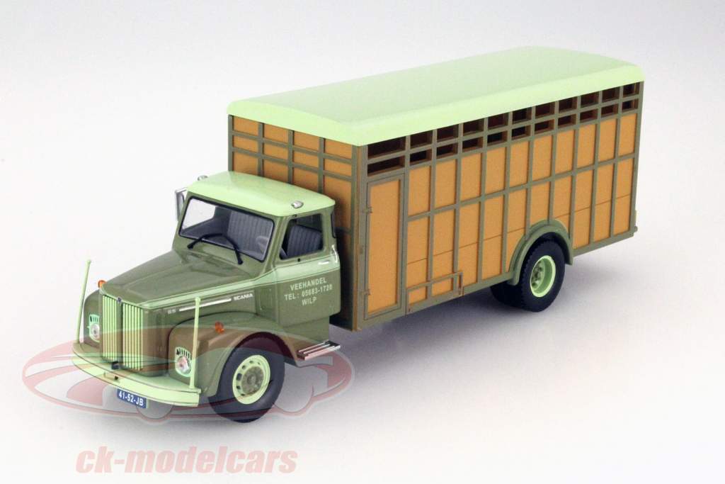 Scania LS 85 S Скотовоз лайм / светло-коричневый 1:43 Ixo