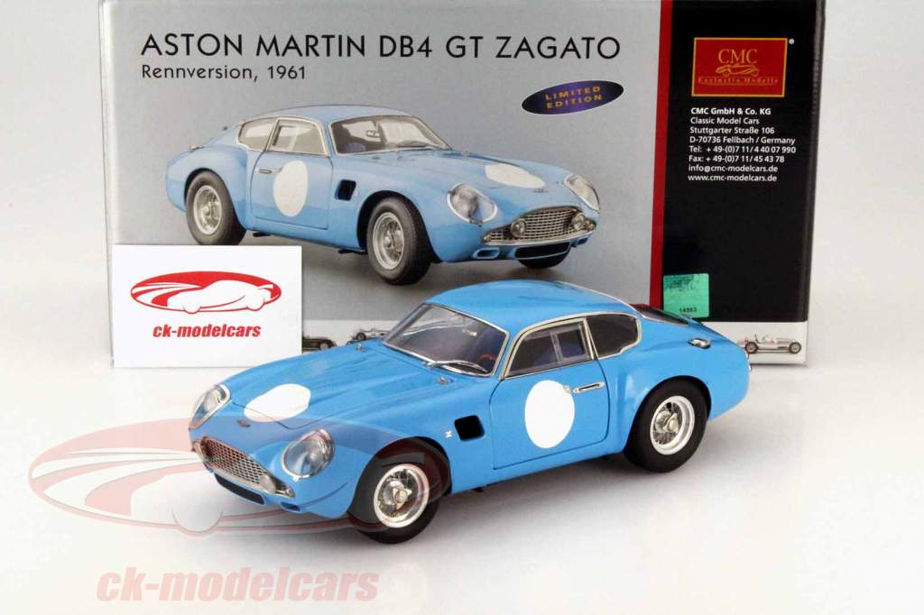 Aston Martin DB4 GT Zagato Rennversion 1961 1:18 CMC