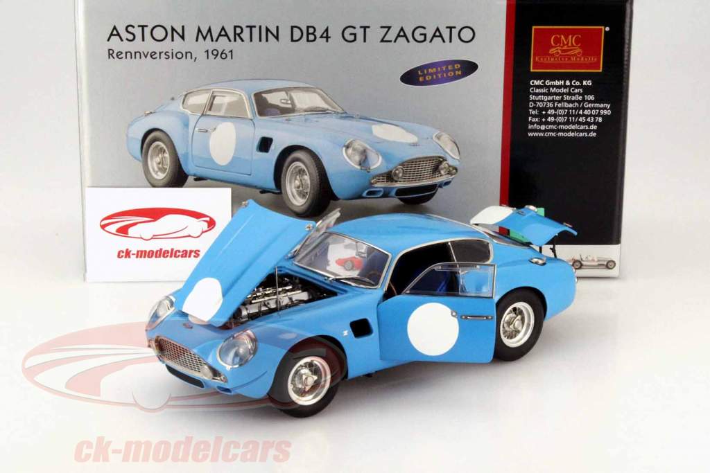 Aston Martin DB4 GT Zagato Rennversion 1961 1:18 CMC