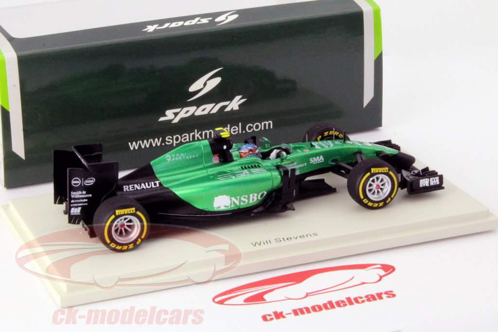 车手:威尔·史蒂文斯 凯特勒姆 CT05 阿布扎比大奖赛一级方程式 2014 1:43 Spark