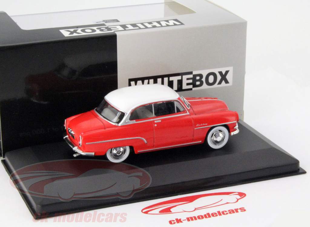 Simca Aronde Grand Large Год 1953 красный / белый 1:43 WhiteBox