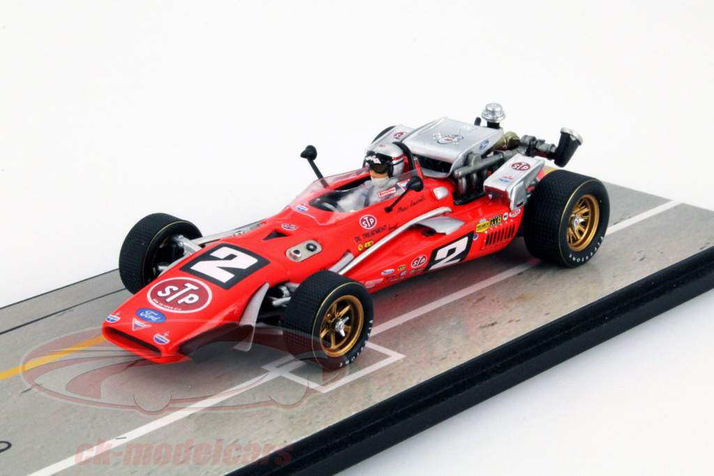 车手:马里奥·安德雷蒂 Brawner Hawk #2 胜利者 印地500大奖赛1969 1:43 Spark