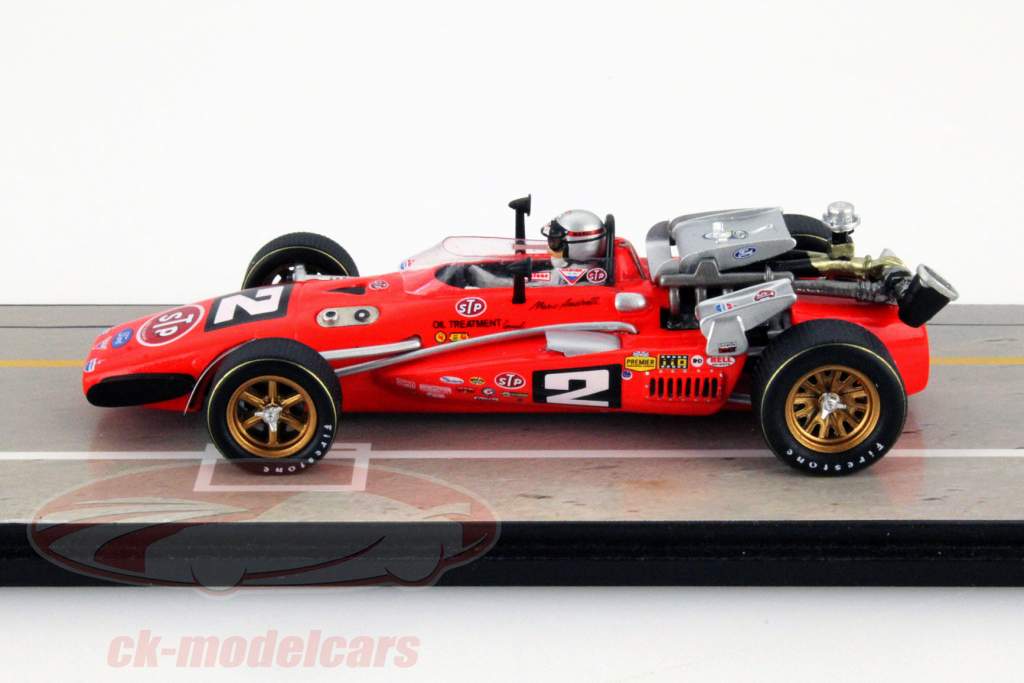 车手:马里奥·安德雷蒂 Brawner Hawk #2 胜利者 印地500大奖赛1969 1:43 Spark