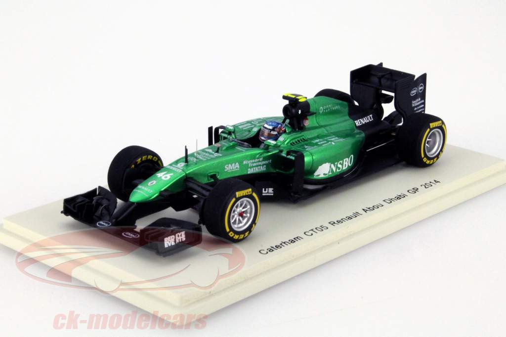 车手:威尔·史蒂文斯 凯特勒姆 CT05 阿布扎比大奖赛一级方程式 2014 1:43 Spark