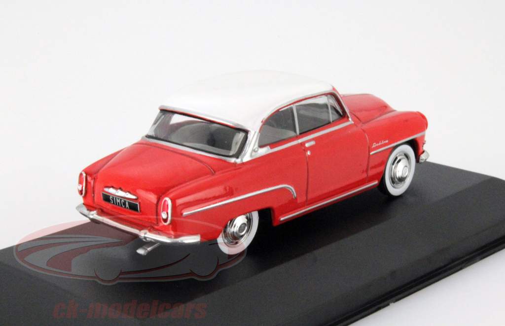 Simca Aronde Grand Large Год 1953 красный / белый 1:43 WhiteBox