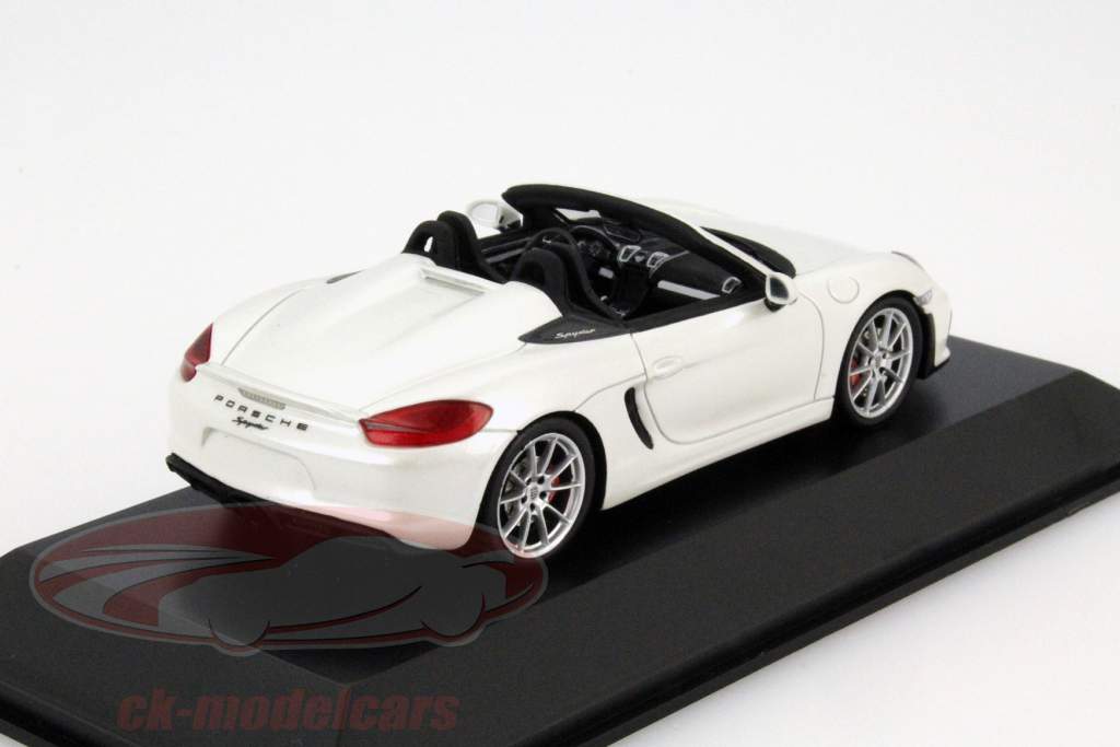 Porsche Boxster Spyder (981) blanco 1:43 Spark