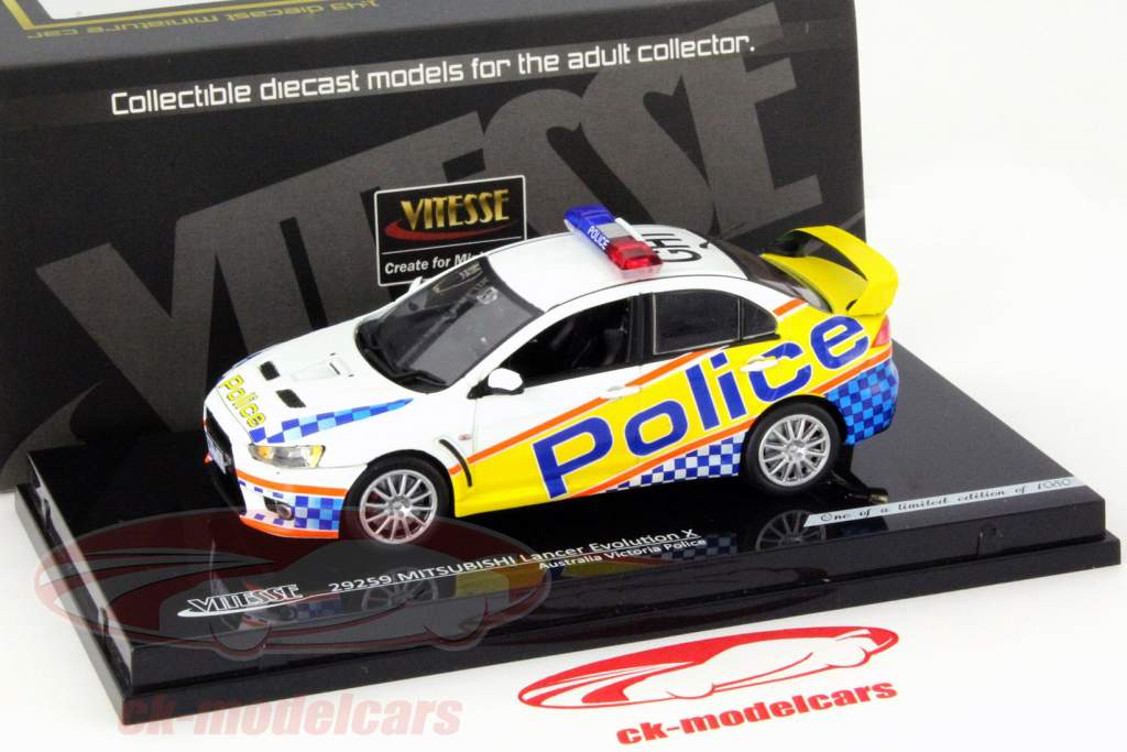 Mitsubishi Lancer Evolution X 澳大利亚 Victoria 政策 年 2010 1:43 Vitesse