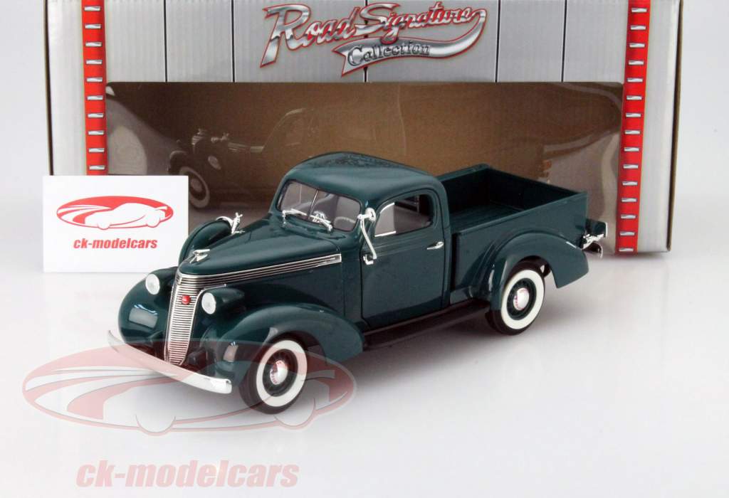 Studebaker Coupe Express Pick Up Ano 1937 verde escuro 1:18 Yatming