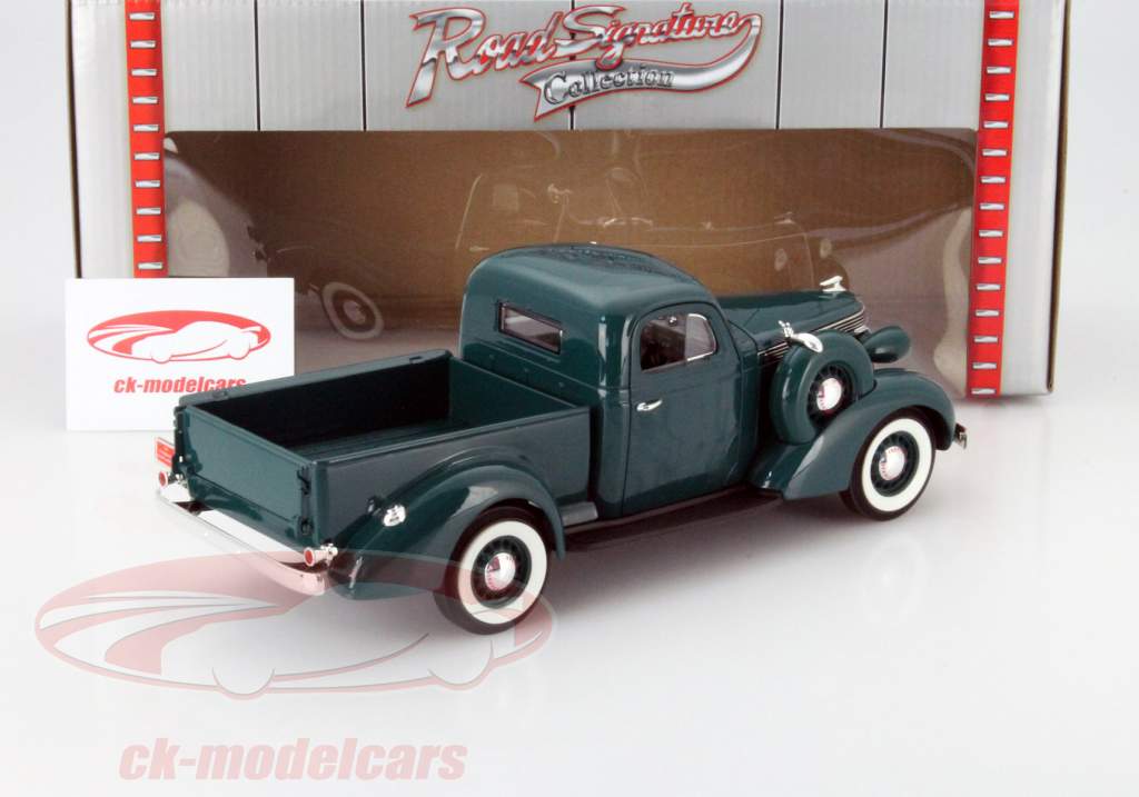 Studebaker Coupe Express Pick Up 年 1937 濃い緑色 1:18 Yatming