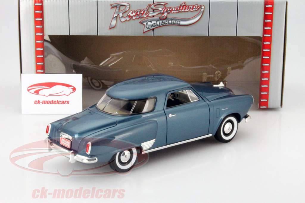 Studebaker Champion Ano 1950 azul escuro 1:18 Yatming