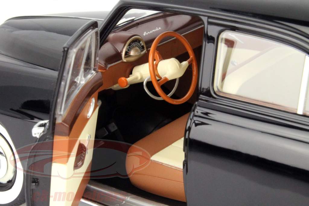 Simca 9 Aronde År 1953 sort 1:18 Norev