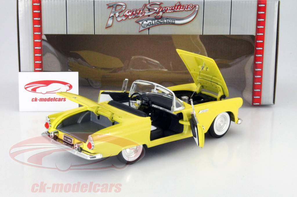 Ford Thunderbird 年 1955 黄色 1:18 Yatming