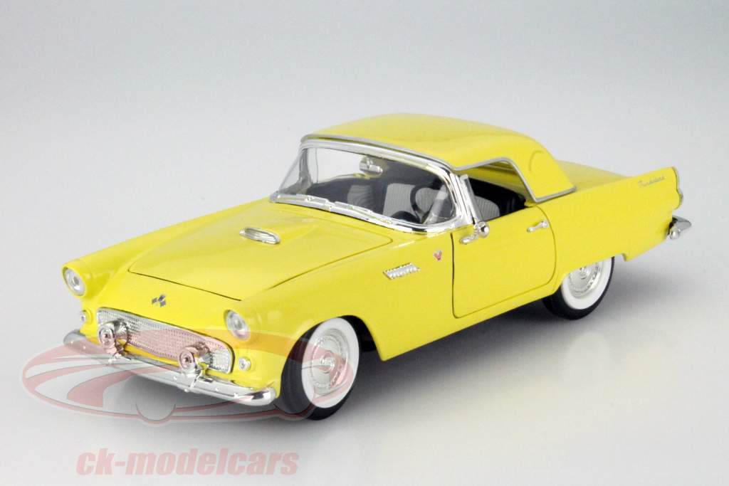 Ford Thunderbird 年 1955 黄色 1:18 Yatming