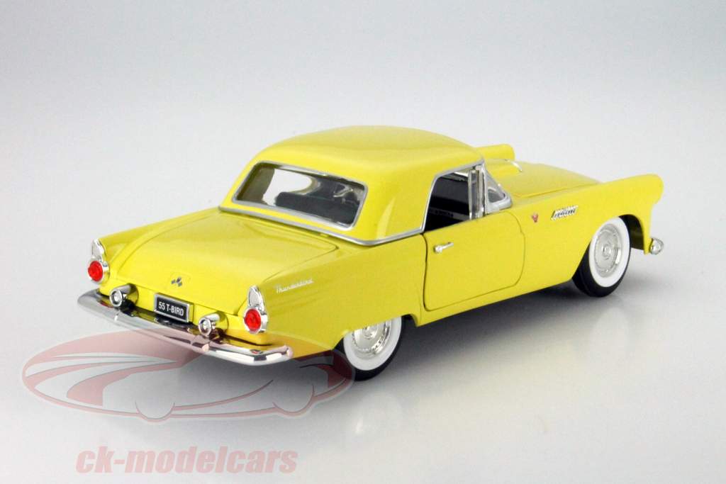 Ford Thunderbird 年 1955 黄色 1:18 Yatming