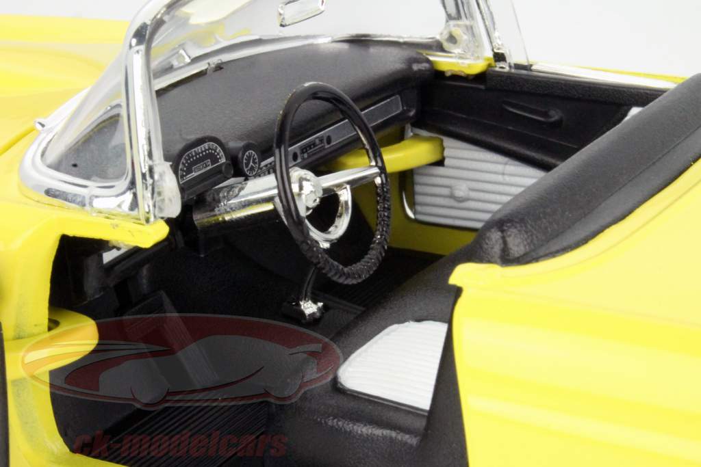 Ford Thunderbird 年 1955 黄色 1:18 Yatming