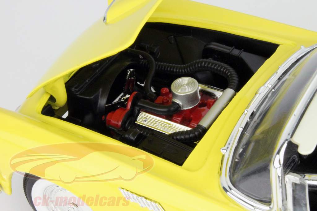 Ford Thunderbird 年 1955 黄色 1:18 Yatming