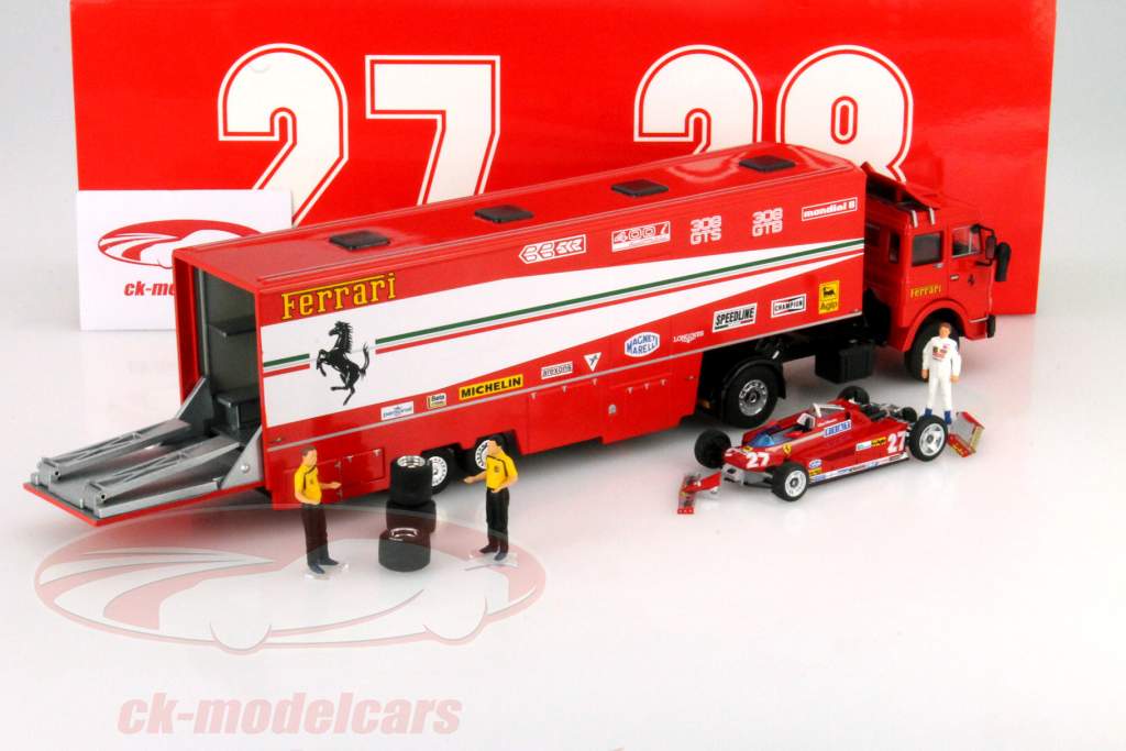 Ferrari Course transporteur Fixé Formule 1 1981 1:43 Brumm