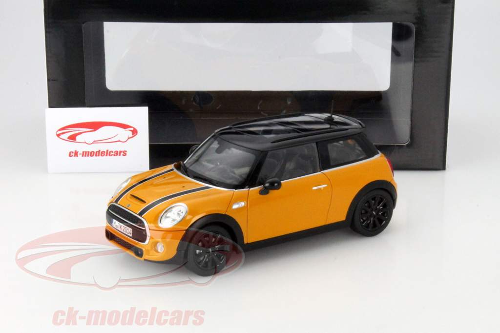 Mini Cooper S (F56) вулканический оранжевый 1:18 Norev