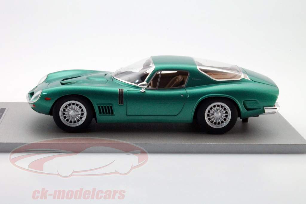 Bizzarrini 5300 GT Jaar 1964 groen metalen 1:18 Tecnomodel