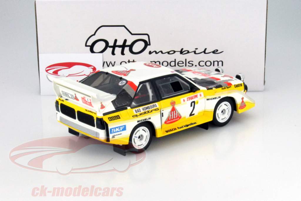 Audi Quattro S1 #2 Rallye Monte Carlo 1986 Röhrl, Geistdörfer 1:18 OttOmobile