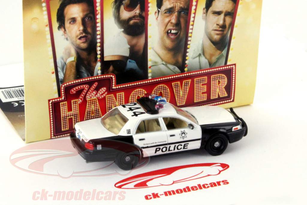 Ford Police Interceptor ムービー Hangover 2009 黒 / ホワイト 1:64 Greenlight