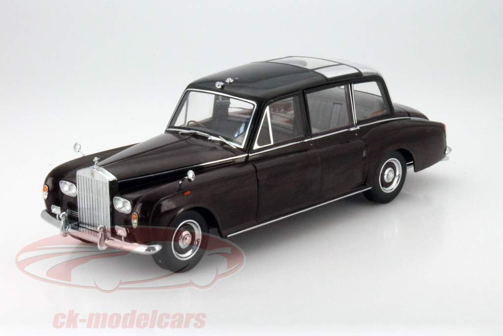Rolls Royce Phantom VI Dronning Version mørk rød / sort 1:18 CMF