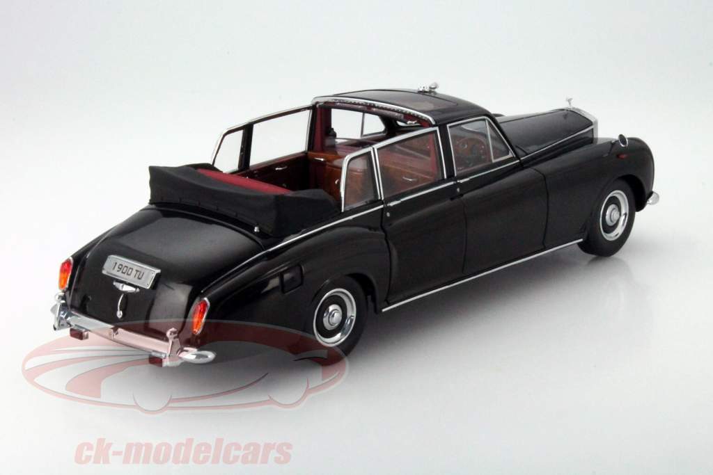 Rolls Royce Phantom VI Landaulet nero con rosso Interno 1:18 CMF