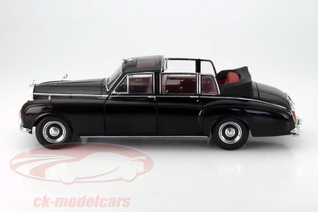 Rolls Royce Phantom VI Landaulet nero con rosso Interno 1:18 CMF
