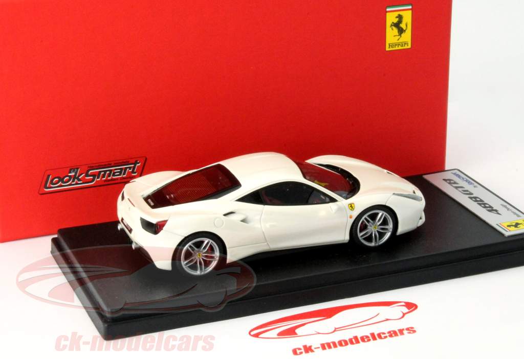 法拉利 488 GTB 日内瓦国际车展 2015 白色 1:43 LookSmart
