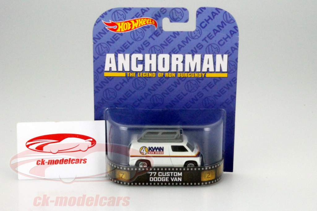 Dodge Van 年 1977 から ザ ムービー Anchorman 2004 1:64 HotWheels