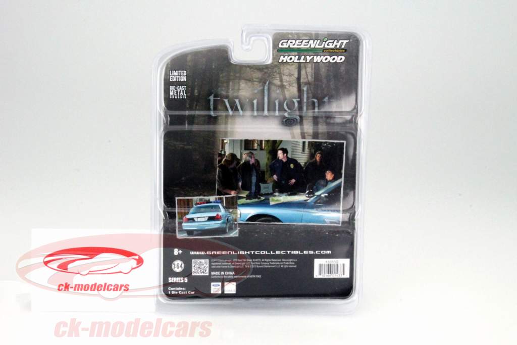 Ford Crown Police Interceptor desde la Película Twilight 2008 verde 1:64 Greenlight