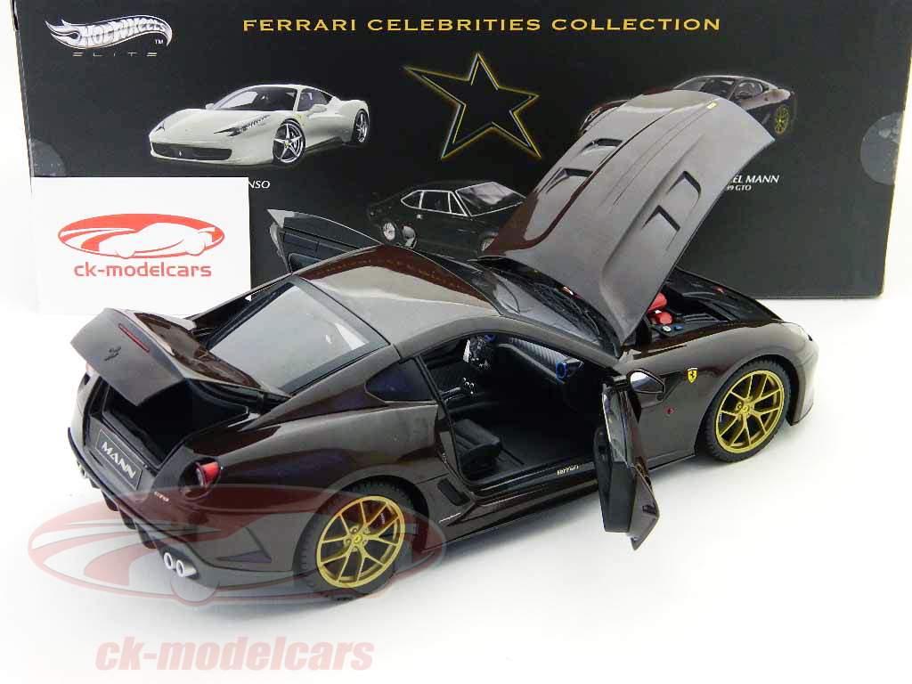 Hot wheels 1/18 フェラーリ 599 GTO 1:18 Ferrari 599 GTO -- Black -- Hot Wheels Elite | eBay