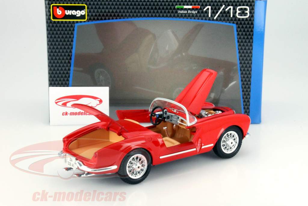 Bburago 1:18 Lancia Aurelia B24 Spyder Year 1955 red 18