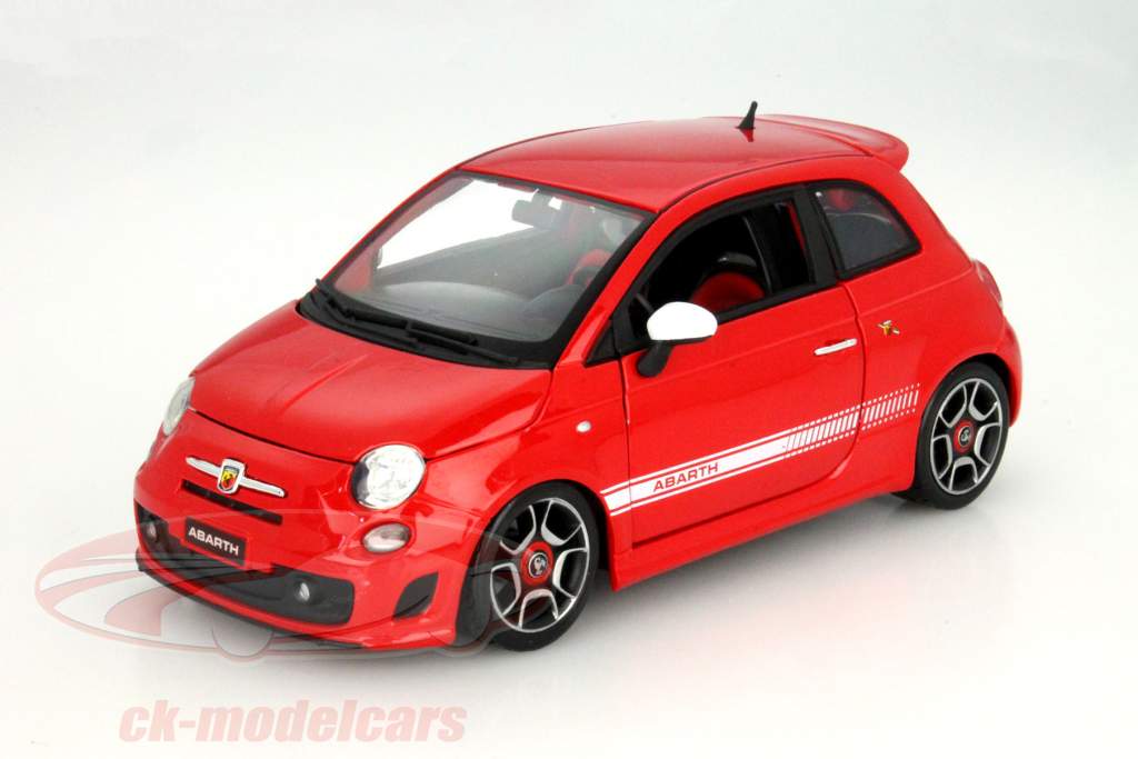 菲亚特500 阿巴斯 红色 1:18 比美高 Bburago