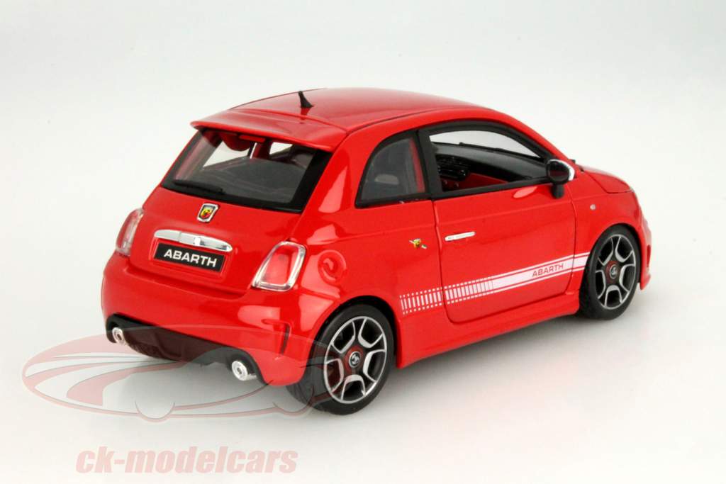 菲亚特500 阿巴斯 红色 1:18 比美高 Bburago