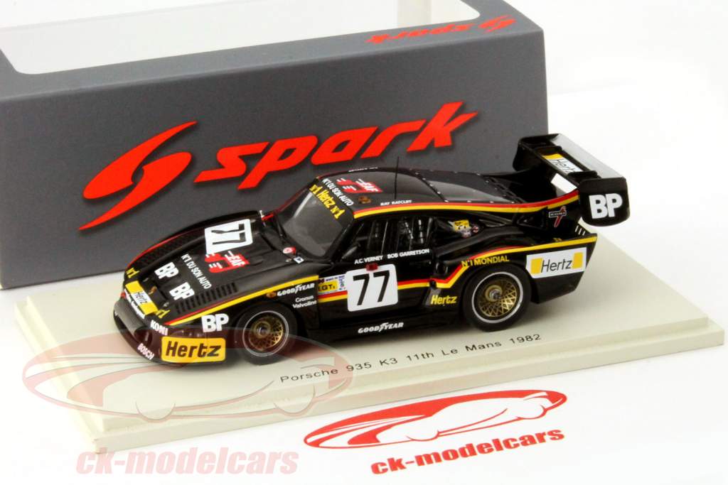 保时捷 935 K3 #77 勒芒24小时耐力赛1982 Garretson Developments车队 1:43 Spark