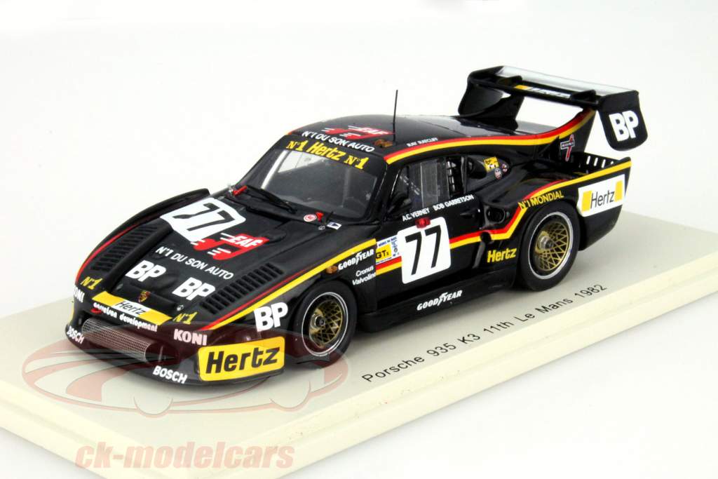 保时捷 935 K3 #77 勒芒24小时耐力赛1982 Garretson Developments车队 1:43 Spark