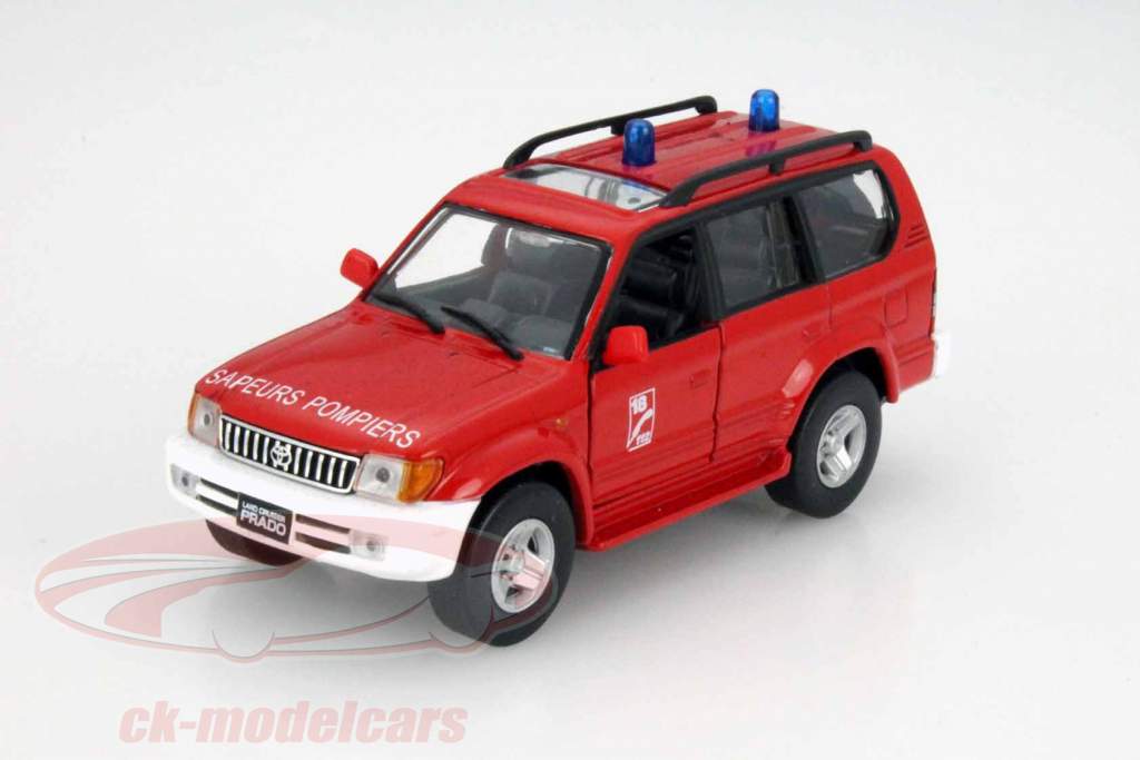 丰田陆地巡洋舰消防员车 2000年 红色 1:43 Solido