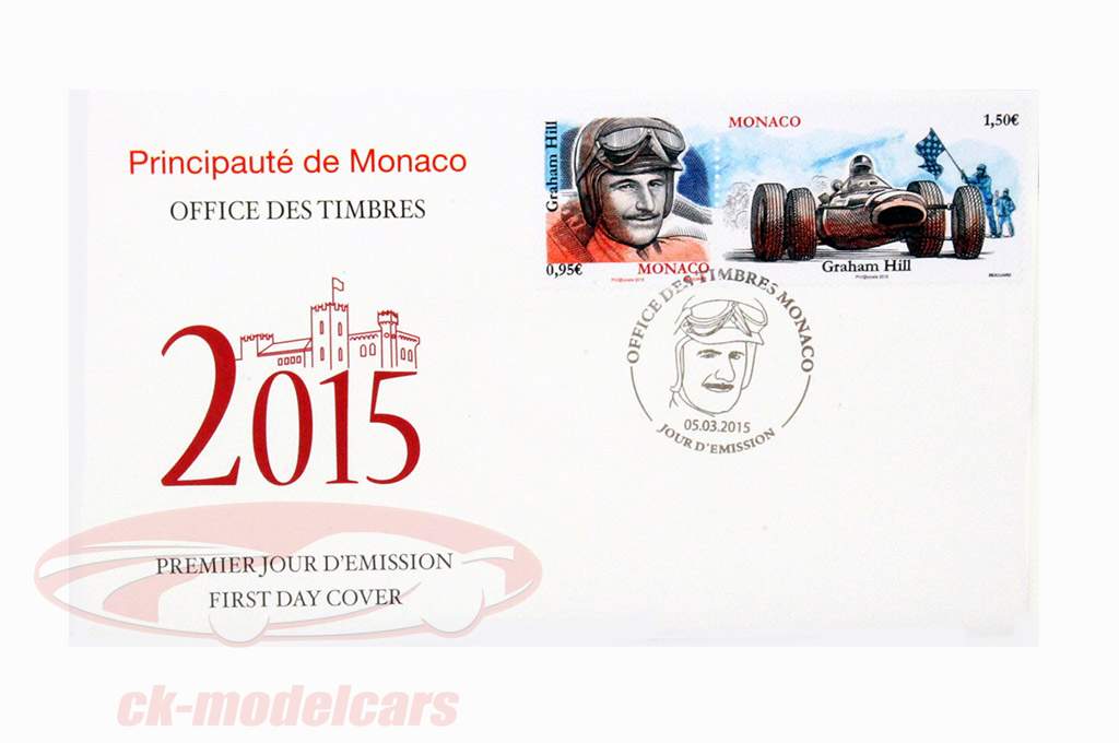 Enveloppe: Special Edition 2015 Monaco Formule 1 Graham Hill