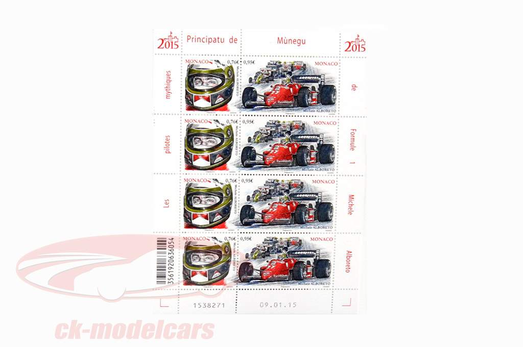 Stempel: Special Edition 2015 Monaco Formule 1 Michele Alboreto