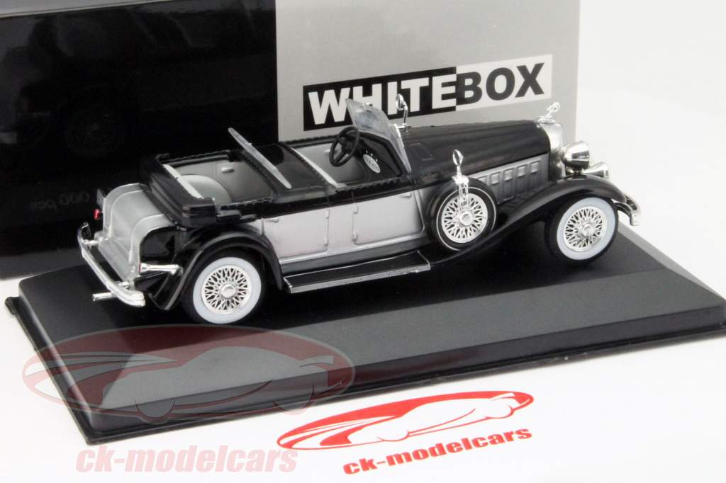 Chrysler Imperial Le Baron Фаэтон Год 1933 черный / серебристый 1:43 Whitebox