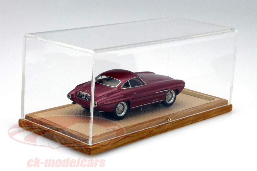 Fiat 8V Ghia Париж салон Год 1953 красный металлик с колесами провода 1:43 EMC