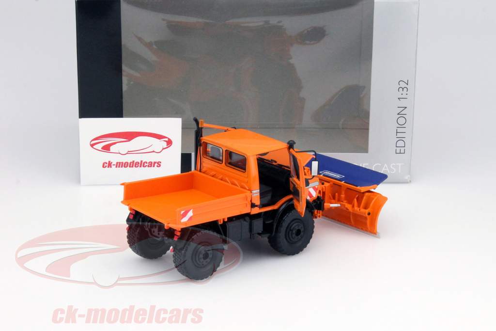 Unimog U1600 vinter vedligeholdelse appelsin 1:32 Schuco